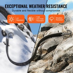 Litteät kumiset 20 mm leveät joustoköydet 20 kpl teräksisillä S-koukuilla kuormansidontaan