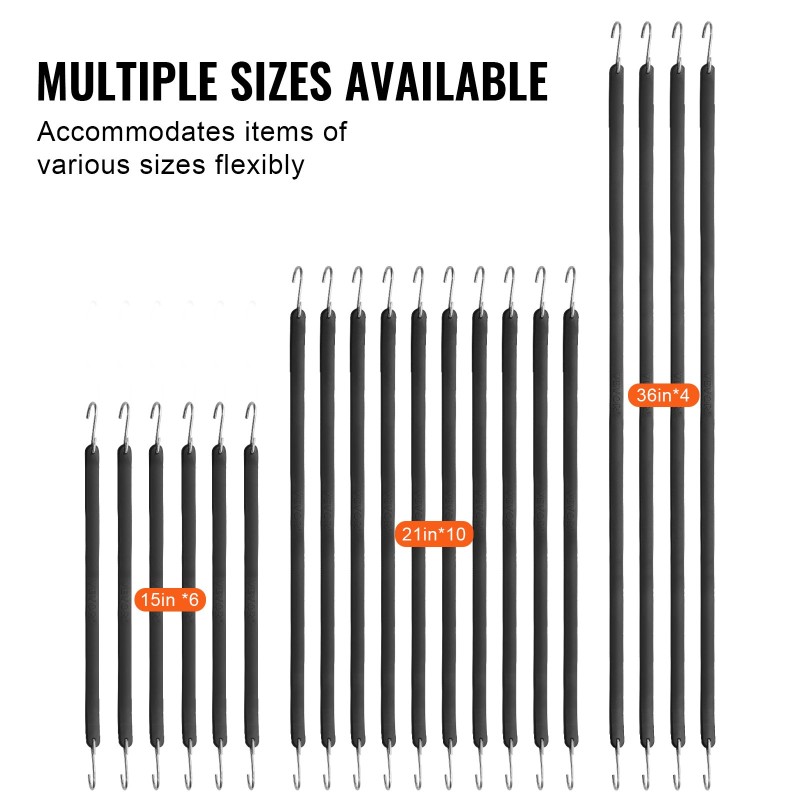 Litteät kumiset 20 mm leveät joustoköydet 20 kpl teräksisillä S-koukuilla kuormansidontaan