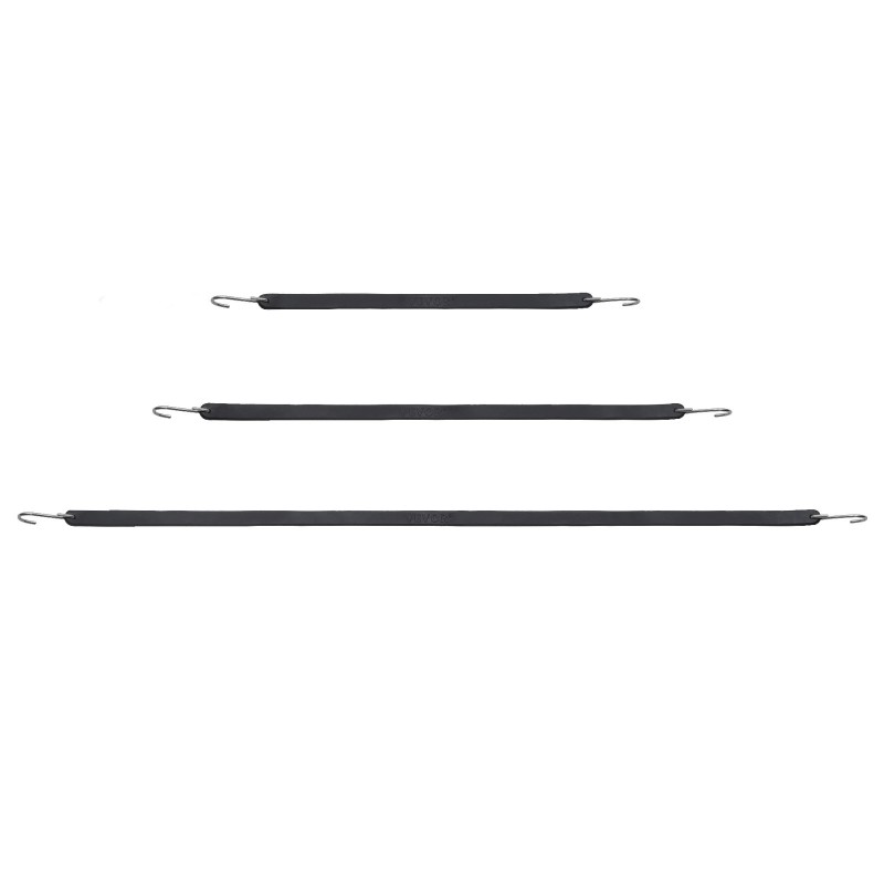 Litteät kumiset 20 mm leveät joustoköydet 20 kpl teräksisillä S-koukuilla kuormansidontaan