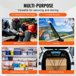 Joustonarusetti 32-osainen 8 mm polypropeeni ja sekoitekumi A3-teräskoukuilla säilytyslaukulla