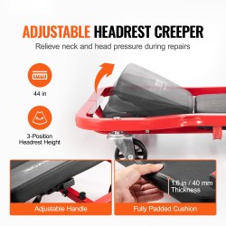 Alustavaunu hiiliteräsrunko 1118mm 136kg kantavuus säädettävä pehmustettu niskatuki 6 pyörää irrotettava tarjotin