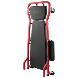 Alustavaunu hiiliteräsrunko 1118mm 136kg kantavuus säädettävä pehmustettu niskatuki 6 pyörää irrotettava tarjotin