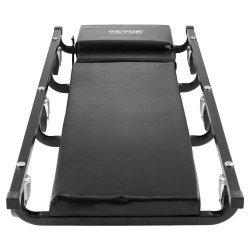 Mekaanikon makuualusta 1016 mm hiilirakenneteräsrunko 136,1 kg pehmustettu säädettävä niskatuki