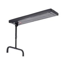 Alusta kojelaudan alle 1016 mm teräsrunko 149,7 kg kantavuus korkeussäädettävä 515–695 mm