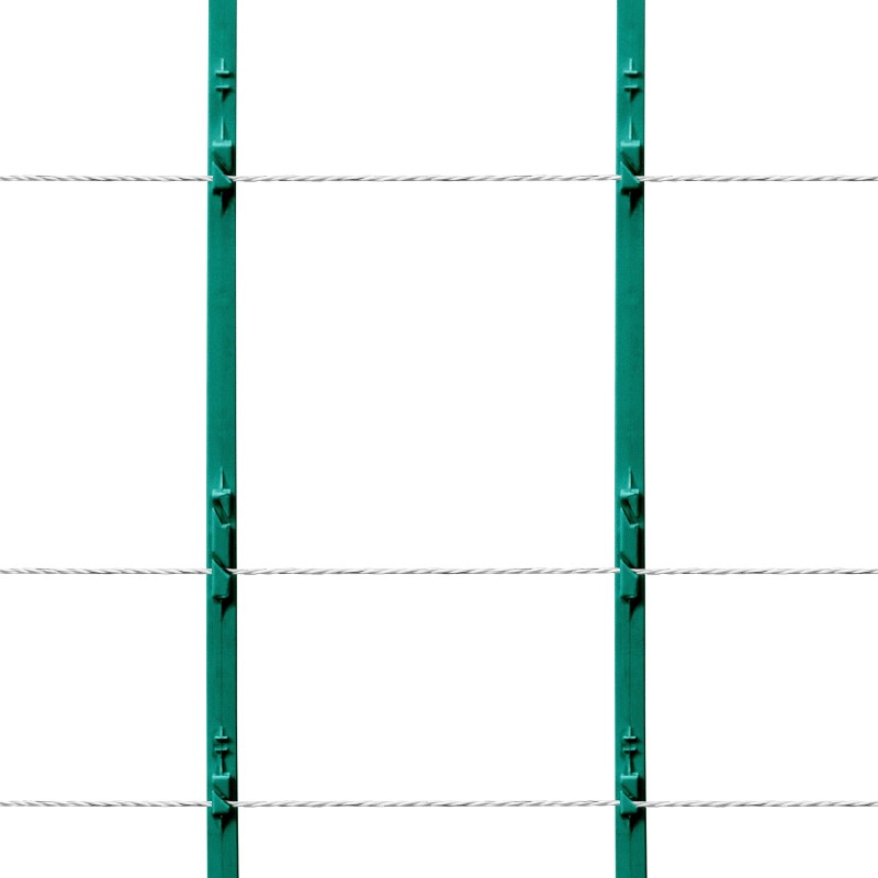 Sähköaitalanka polyneuloksesta kaksisataa metriä kuusi ruostumatonta teräslankasäiettä eläimille