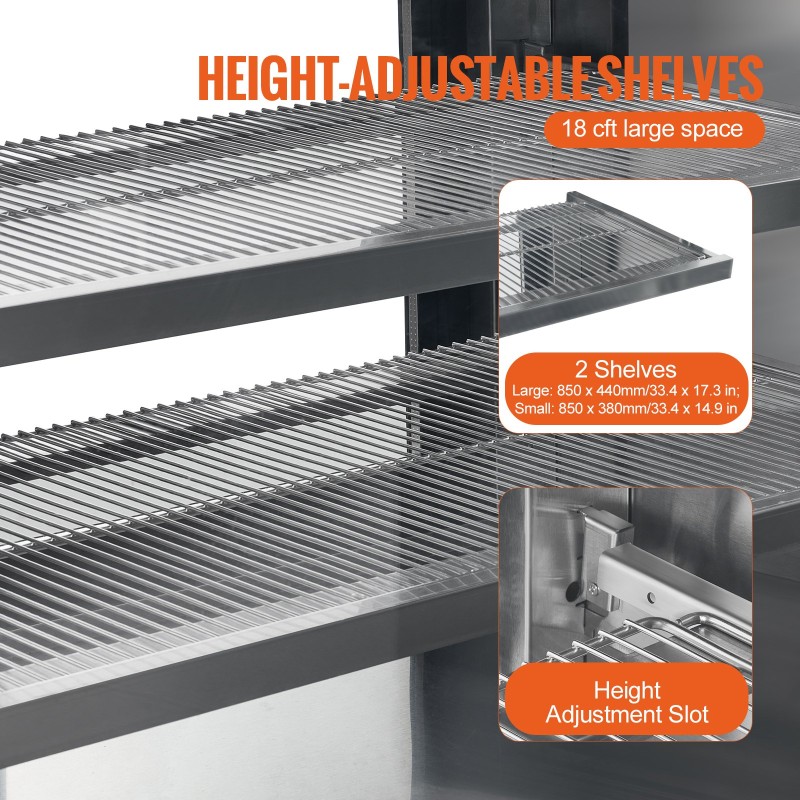 Kylmävitriini 505 l kaksitasoinen leivonnaisille suora jäähdytys LED-valaistus pyörillä