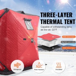 Pilkkiteltta 600D Oxford-kangas 3–4 henkilölle 1,8 x 1,8 m