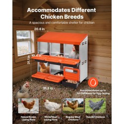 Munintapesä 6-osastoinen sinkitty teräs ja PP-muovi 796x525x790 mm