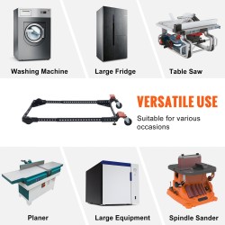 Säädettävä siirtoalusta Q235-hiiliteräs 226,8 kg kantavuus 304–914 mm