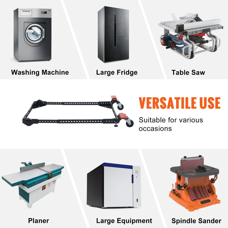 Säädettävä siirtoalusta Q235-hiiliteräs 226,8 kg kantavuus 304–914 mm