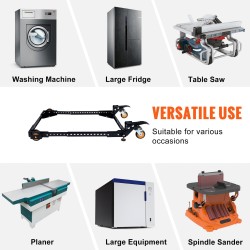 Säädettävä Q235-hiiliteräs siirtopohja 304–914 mm 295,5 kg kantavuus puuntyöstökoneille