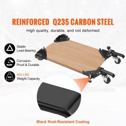 Siirrettävä raskas alusta Q235-hiiliteräs 181,4 kg kantavuus lukittavat pyörät puuntyöstöön