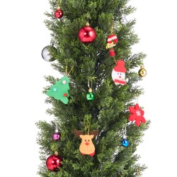 Tekokatajapuut 2 kpl 1524 mm polyeteenilehdet rautarunko sementtijalustalla ulkokäyttöön