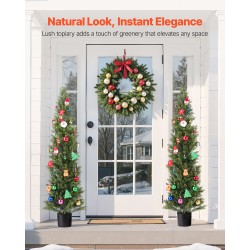 Tekokatajapuut 2 kpl 1524 mm polyeteenilehdet rautarunko sementtijalustalla ulkokäyttöön