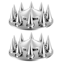 Etuakselin piikkimäinen vannekehä ja mutterinsuojat ABS 10-reikäisille vanteille