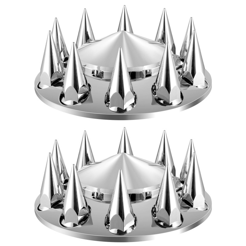 Etuakselin piikkimäinen vannekehä ja mutterinsuojat ABS 10-reikäisille vanteille