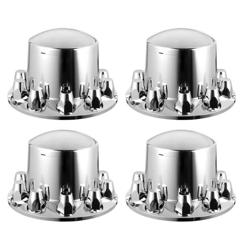 Puoliperävaunun vetoauton taka-akselin suojasarja ABS-muovi kirkashopea 10-reikäisille