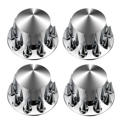 Takapyörän akselinsuojasarja ABS muovi kirkas hopea 10 reikäisille vanteille 11 25 tuuman pulttijako