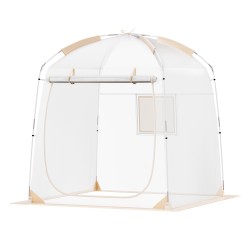 Urheiluteltta läpinäkyvä PVC noin 183 x 183 cm 2 4 hengelle säänkestävä