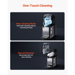 Jääslush-kone 4 L ruostumaton teräs PC-säiliö 15 asetusta