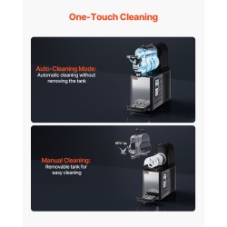 Slush-kone ruostumatonta terästä muovinen 3 L säiliö digitaalinen näyttö 15 asetusta