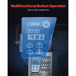 Slush-kone kaksisäiliöinen kukin säiliö 4 l ruostumaton teräs 15 asetusta ammattikäyttöön