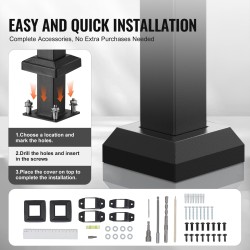 Portaiden hiiliteräksiset kaiteet kaksi kappaletta sopivat yhdelle tai kahdelle portaalle musta