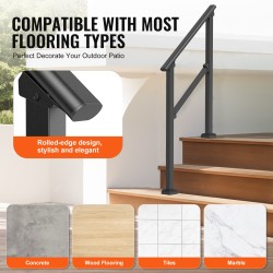 Portaiden hiiliteräksiset kaiteet kaksi kappaletta sopivat yhdelle tai kahdelle portaalle musta