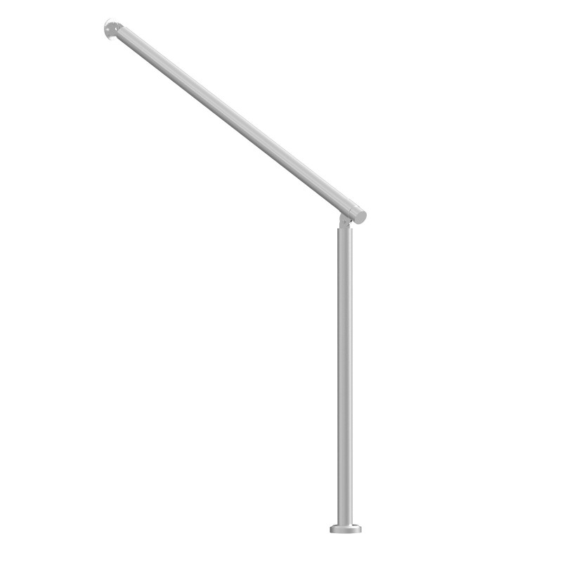 Ulkokaide ruostumattomasta teräksestä 100 cm portaisiin seinään ja lattiaan asennettava