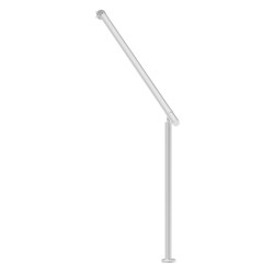 Käsijohde ulkoportaisiin ruostumatonta terästä 120 cm säädettävä kulma 0–60 astetta asennussarja mukana