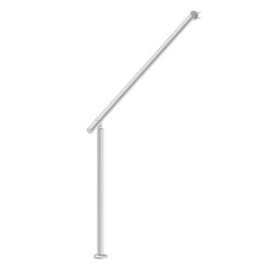 Käsijohde ulkoportaisiin ruostumatonta terästä 120 cm säädettävä kulma 0–60 astetta asennussarja mukana