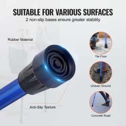 Kyynärsauvat alumiinirunko 11-portainen korkeussäätö 140–180 cm 4-portainen yläkäsituen säätö pari