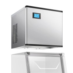 Kaupallinen jääpääyksikkö 226,8 kg/24 h ruostumaton teräs ilman säiliötä