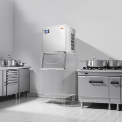 Jääpalakone pääyksikkö ruostumaton teräs 550 lbs/vrk 156 muottia ammattikäyttöön