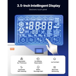 Jääpalakone ruostumaton teräs PE-muovi 360 paunaa vuorokaudessa 250 paunaa säiliö ravintolaan