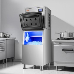 Jääpalakone ruostumaton teräs PE-muovi 360 paunaa vuorokaudessa 250 paunaa säiliö ravintolaan