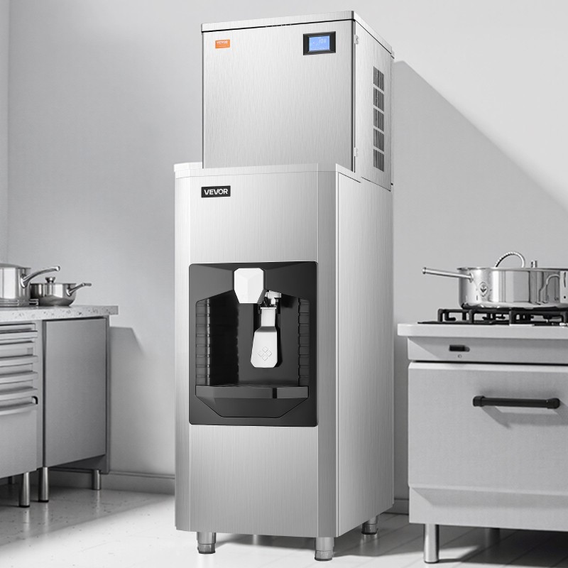 Jääpalakone ammattikäyttöön 181 kg vuorokaudessa 80 kg säiliö ruostumaton teräs