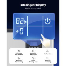 Jääpalakoneen yläosa ruostumaton teräs 181,4 kg/vrk 160 muottia ravintola baari hotelli