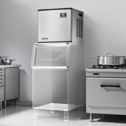 Jääpalakoneen yläosa ruostumatonta terästä 160 muottia 249,5 kilogrammaa vuorokaudessa