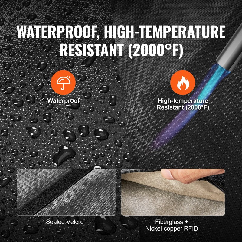 Signaalinsuojauspussisetti 4-osainen lasikuitu nikkeli-kupari palonkestävä musta kannettavalle ja mobiililaitteille