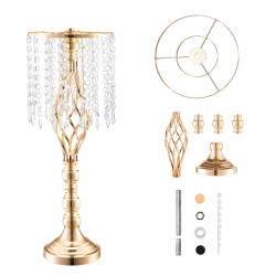 Metallinen kukkateline hiiliteräs 55 cm 2 kpl ranskalainen kulta häät juhlapöytä