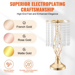 Kukkatelineet hiiliterästä 43 cm ranskalainen kulta 20 kpl häihin