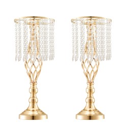 Hiiliteräksinen kukkateline 49 cm korkea ranskan kullanvärinen 12 kpl juhlapöytiin