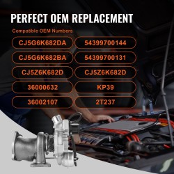 Turboahtimen korvaava yksikkö GT1446S pallografiittavalurauta runko K418 siipipyörä yhteensopiva Ford Escape 2013–2016