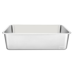 Kissanvessa 2 kappaleen ruostumattomasta teräksestä 150 millimetriä syvä sopii suurikokoisille kissoille