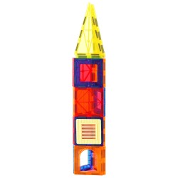 Magneettirakennussarja 55 osaa ABS-muovi ferriittimagneetit autonalusta 16 numerokorttia