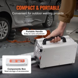 Pistehitsauslaite 1800 W automaatti ja manuaali 7 toimintoa peltilommoille teräkselle ja raudalle