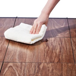 Tanssilattialaatat muoviset tammi puunsyykuvio 25 kappaletta vaimennettu pohja