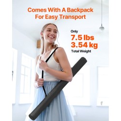 Tanssi- ja joogamatto polyvinyylikloridi 200 x 100 cm 1,5 mm säilytyslaukulla