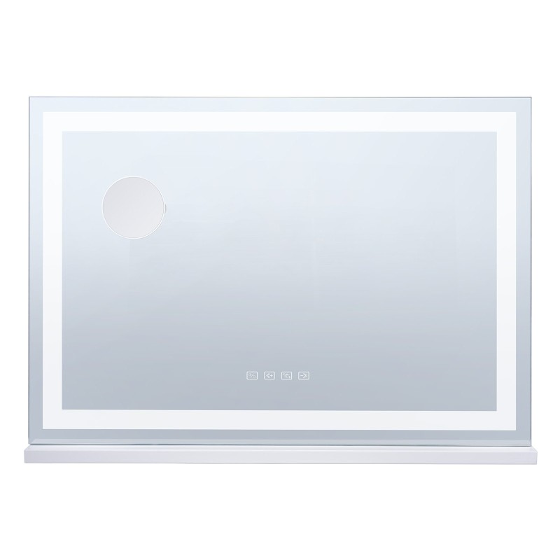 Valopeili neliö valkoinen 800x120x572 mm 3 värilämpötilaa 5x suurennus Bluetooth USB